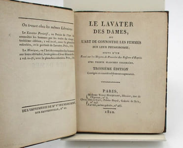 Le Lavater des dames, ou l'art de connoitre les femmes sur leur physionomie; suivi d'un Essai sur les Moyens de Procréer des Enfans d'Esprit