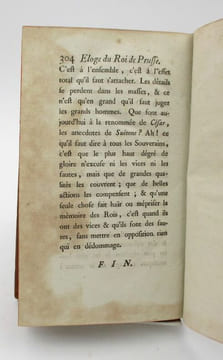 Lettre remise à Frédéric-Guillaume II, roi régnant de Prusse,le jour de son avènement au Trône [suivi de: ] Éloge du Roi de Prusse. Par l'auteur de ...