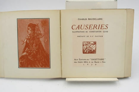 Causeries. BAUDELAIRE (Charles), GUYS Constantin