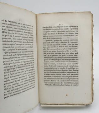 Le Choléra-morbus épidémique, observé et traité selon la méthode physiologique. BROUSSAIS, François-Joseph-Victor