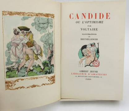 Candide ou l'optimisme. VOLTAIRE, BRUNELLESCHI