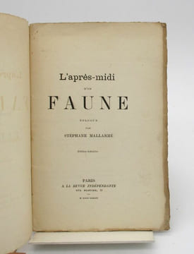 L'après-midi d'un Faune. Églogue par Stéphane Mallarmé. MALLARME (Stéphane)