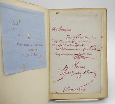 Lettres de J. Barbey d'Aurevilly à Trébutien. BARBEY D'AUREVILLY (Jules)