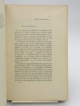 Lettres de J. Barbey d'Aurevilly à Trébutien. BARBEY D'AUREVILLY (Jules)