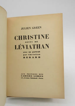 Christine suivi de Léviathan. GREEN (Julien)