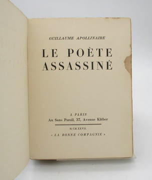 Le Poète assassiné. APOLLINAIRE (Guillaume)