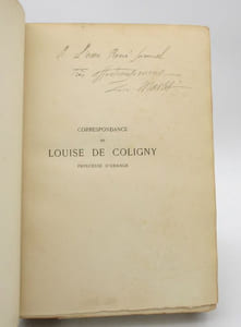 Correspondance de Louise de Coligny, princesse d'Orange (1555-1620)
