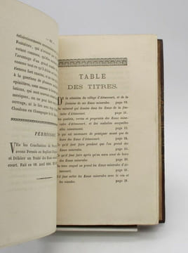 Traité des eaux minérales d'Attancourt en Champagne. Avec quelques observations sur les eaux minérales de Sermaise. [BAUGIER (Edme)]