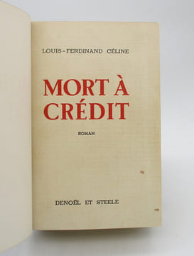Mort à Crédit. CÉLINE (Louis-Ferdinand)