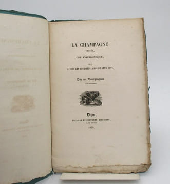 La Champagne vengée, ode anacréontique, dédiée à tous les gourmets, amis de leur pays. [ANONYME]