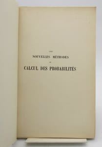 Les Nouvelles Méthodes du calcul des probabilités