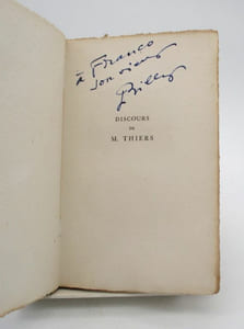 Discours prononcés à l'Académie française par M. Thiers pour la réception de M. Stendhal et recueilli par André Billy
