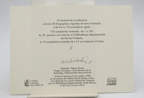 Un bestiaire de la préhistoire. ANDRÉADIS (Ianna)