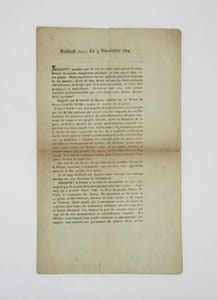 Prospectus imprimé
