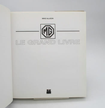 MG. Le Grand Livre. ALLISON (Mike)