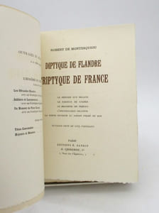 Diptyque de Flandre, Triptyque de France