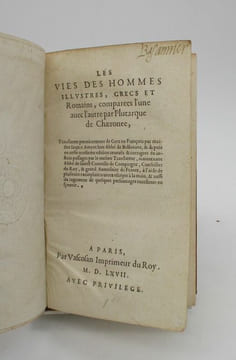 Les Vies des Hommes illustres - Les Vies de Hannibal et Scipion l'Africain - Oeuvres mêlées - Les Vies des Empereurs. PLUTARQUE