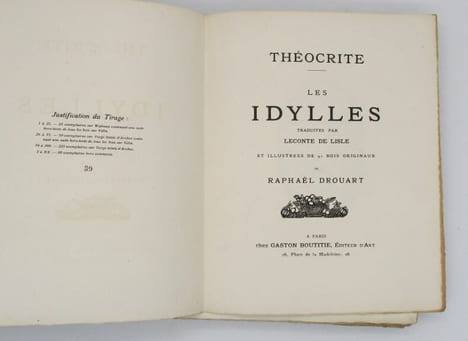 Idylles. THÉOCRITE; DROUART (Raphaël)