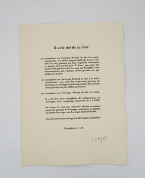 Le Bestiaire ou Cortège d'Orphée. APOLLINAIRE (Guillaume); LORJOU (Bertrand)
