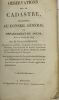 Observations sur le cadastre, présentées au Conseil général du département du Doubs, dans sa session de 1819 [...] sur quelques-unes des Imperfections ...