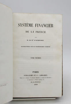 Système financier de la France. AUDIFFRET (Gaston, marquis d')