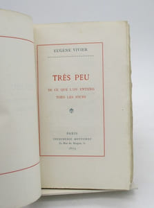 Très peu de que l'on entend tous les jours