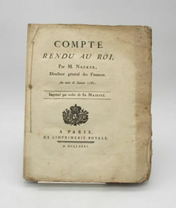 Compte rendu au roi
