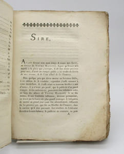 Compte rendu au roi