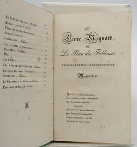 Livre Mignard ou la Fleur des Fabliaux