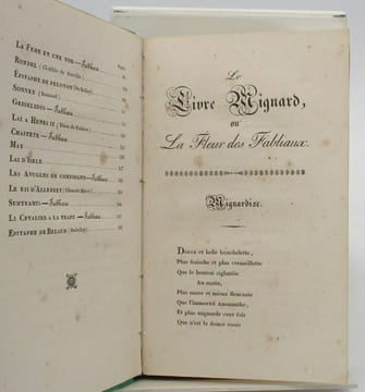 Livre Mignard ou la Fleur des Fabliaux. undefined