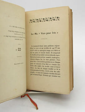 Vers pour Iris (Henriette de Coligny, comtesse de La Suze). LACGER (Hercule de); LACHÈVRE (Frédéric)