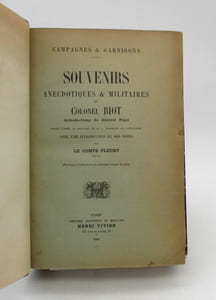 Souvenirs anecdotiques & militaires du Colonel Biot