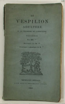 Le Vespilion adultère ou le Triomphe de l'innocence. undefined