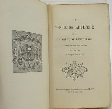 Le Vespilion adultère ou le Triomphe de l'innocence. undefined