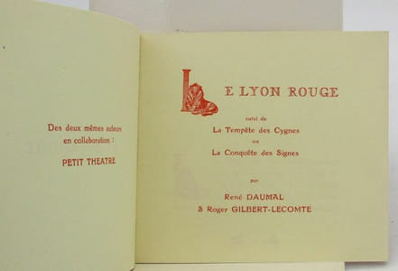 Le Lyon rouge suivi de La Tempête des Cygnes ou La Conquête des Signes
