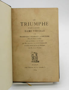 Le Triumphe de la haulte et puissante dame Vérolle et le Pourpoint fermant à boutons