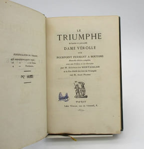 Le Triumphe de la haulte et puissante dame Vérolle et le Pourpoint fermant à boutons