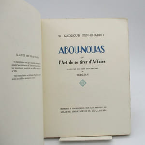 Abou-Nouas ou l'Art de se tirer d'Affaire