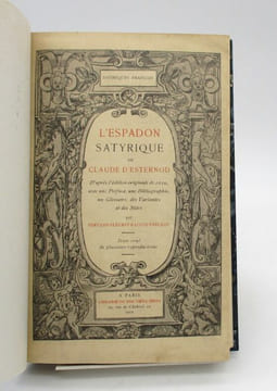 L'Espadon satyrique. ESTERNOD (Claude d')