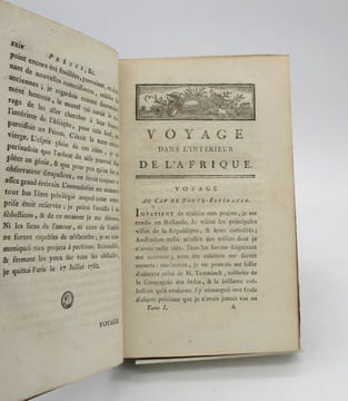 Voyage de Monsieur Le Vaillant dans l'intérieur de l'Afrique par le Cap de Bonne-Espérance dans les années 1780, 81, 82, 83, 84 & 85. LEVAILLANT ...