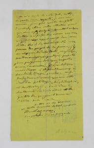 Copie de la main de Balzac d'une lettre de La Mennais
