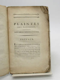 Plaintes des paroisses contre les gros décimateurs, ou Observations historiques, politiques et critiques sur les paroisses et sur leurs droits violés