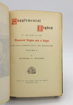 The Book of Thousand Nights and a Night [suivi de:] Supplemental Nights. BURTON (Richard F.) [MILLE ET UNE NUITS]