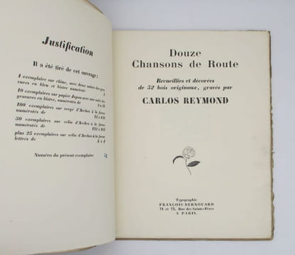 Douze Chansons de Route. REYMOND (Carlos)
