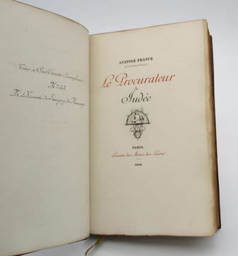 Le Procurateur de Judée. FRANCE (Anatole)