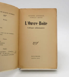 L'Ouvre-Boîte. Colloque abhumaniste