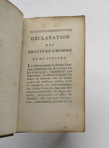 La Constitution française, décrétée par l'Assemblée Nationale Constituante, aux années 1789, 1790 et 1791; acceptée par le Roi le 14 septembre 1791 [suivi de: ]Almanach du père Gérard pour l'année 1792