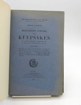 Bibliographie sommaire des keepsakes et autres recueils collectifs de la période romantique 1823-1848. LACHÈVRE (Frédéric)
