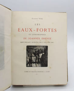 Les Eaux-fortes et lithographies de Joannès Drevet