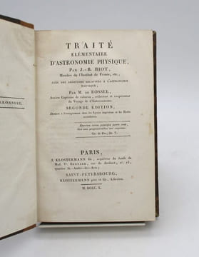 Traité d'astronomie physique. BIOT (J.-B.)